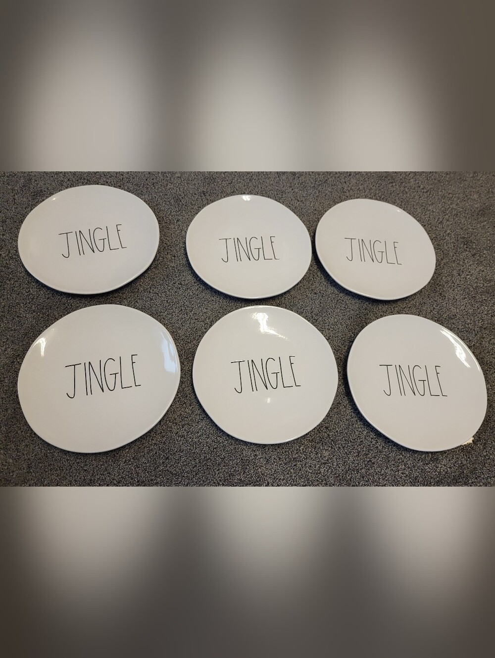 RAE DUNN Holiday JINGLE PLATES